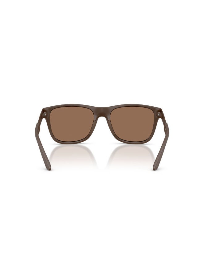 امبوريو ارماني Men Full Rim Square Sunglasses 4243, 56, 6243, 73 - Image 3